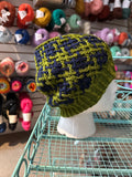 Sample Sale: Hat, Mary Martin, woven blue & green