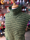 Sample Sale: Dickie, Mary Martin, green woven pattern