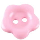 Button, resin, 12mm, flower, various colours
