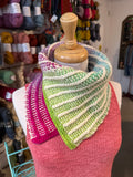 Sample Sale: Cowl, Mary Martin, bright colours kerchief