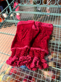 Sample Sale: Fingerless Gloves, red & pink