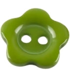 Button, resin, 12mm, flower, various colours