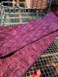 Sample Sale: Scarf, Mary Martin, purple honeycomb
