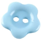 Button, resin, 12mm, flower, various colours