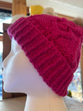 Sample Sale: Hat, pink with pom pom