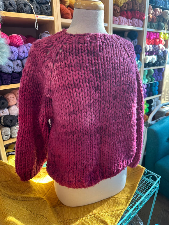 Sample Sale: Cropped Sweater, purple