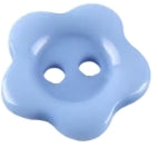 Button, resin, 12mm, flower, various colours