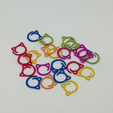 Colourful Split-ring Stitch Markers, for knitting or crochet