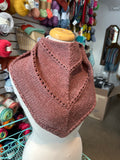 Sample Sale: Shawlette, dusky pink