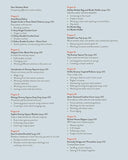 Section of a book or document titled 'The Projects' with project lists on an orange and gray background.