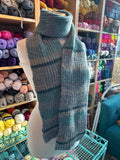 Sample Sale: Scarf, blue/grey/green heather