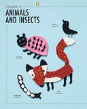 Illustrations of various animals and insects on a blue background