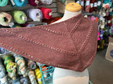 Sample Sale: Shawlette, dusky pink