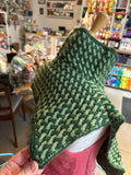 Sample Sale: Dickie, Mary Martin, green woven pattern