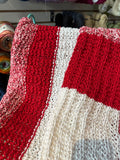 Sample Sale: Blanket (lap or large baby) red & white