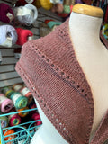 Sample Sale: Shawlette, dusky pink
