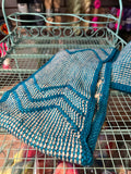 Sample Sale: Cowl, Mary Martin, blue chevrons