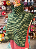 Sample Sale: Dickie, Mary Martin, green woven pattern