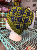 Sample Sale: Hat, Mary Martin, woven blue & green