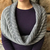 Sample Sale: Cowl, Mary Martin, grey diagonal