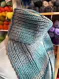 Sample Sale: Scarf, blue/grey/green heather