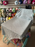 Sample Sale: Baby Blanket, pale blue cotton