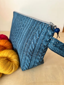Zigzag Stitches Small Wedge Bag