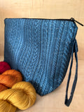 Zigzag Stitches Large Wedge Bag