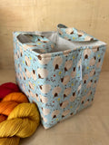 Zigzag Stitches Basket with Drawstring Top