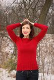 Sample Sale: Pullover, red