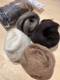 Wool Roving Packs for Needle Felting