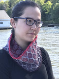Sample Sale: Cowl, Mary Martin, gradient honeycomb
