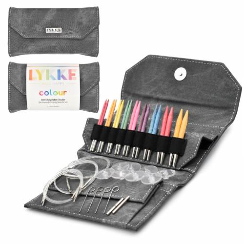 Lykke Colour Interchangeable Knitting Needle Set, 3.5