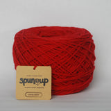 spun up: knot the end