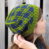 Sample Sale: Hat, Mary Martin, woven blue & green