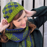 Sample Sale: Hat, Mary Martin, woven blue & green