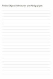 Blank checklist with two columns titled 'Finished Objects' and 'Cat On, Wish List', on a white background.