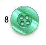 Button, resin, 15mm, various colours