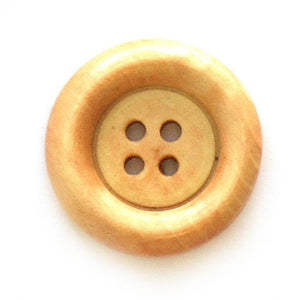 Button, wood, 23/25mm, four colours