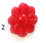 Button, acrylic, 16mm, flower, various colours