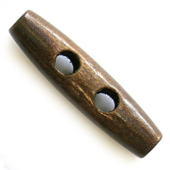 Button, wood, 50x13mm, toggle