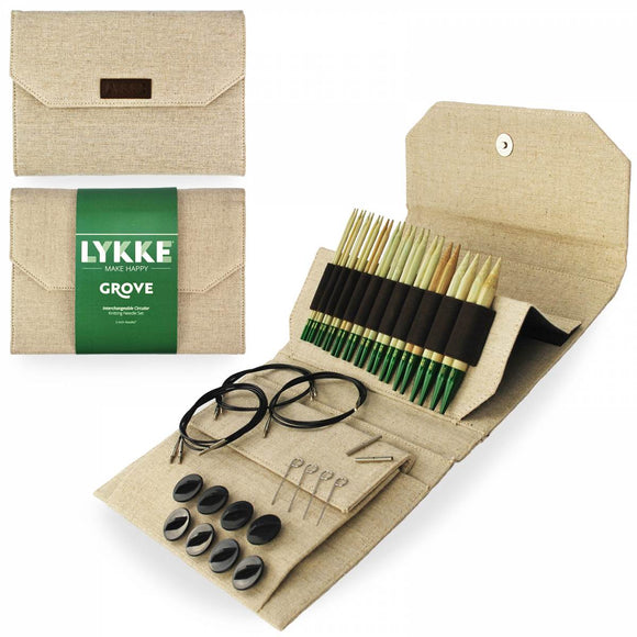Lykke Grove Interchangeable Knitting Needle Sets - Standard Tips, 5