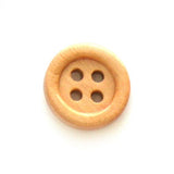 Button, wood, 13/15mm, three colours