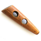 Button, wood, 50x13mm, toggle
