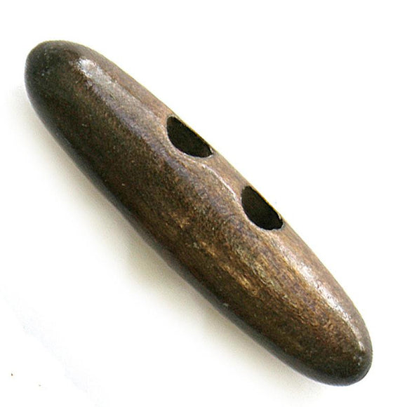 Button, wood, 60x13mm, toggle