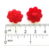 Button, acrylic, 16mm, flower, various colours