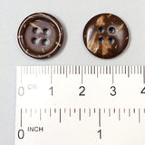 Button, finished coconut, two sizes