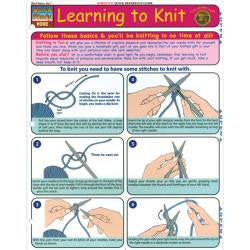 Learn to Knit Quick Study Reference Guide