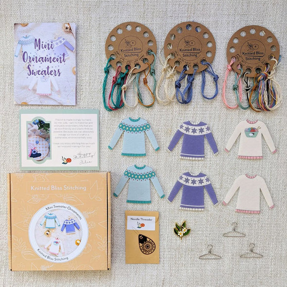 Knitted Bliss Mini Ornament Kit