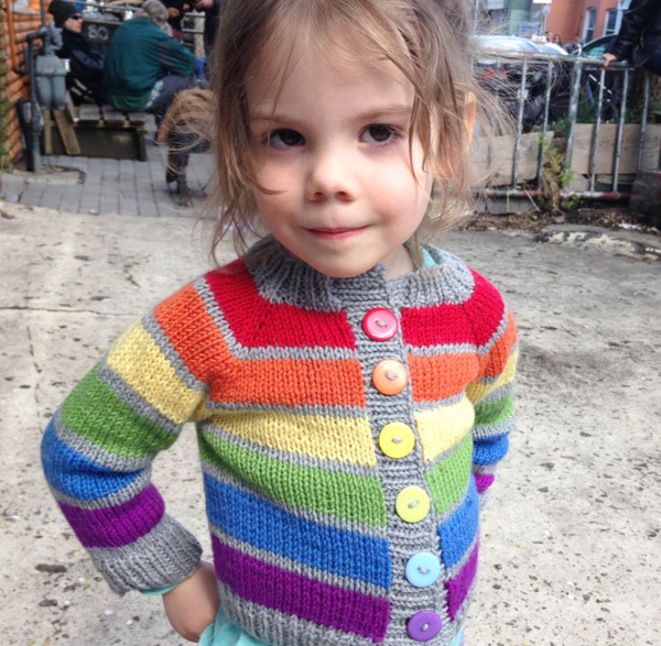 Baby rainbow cardigan hotsell